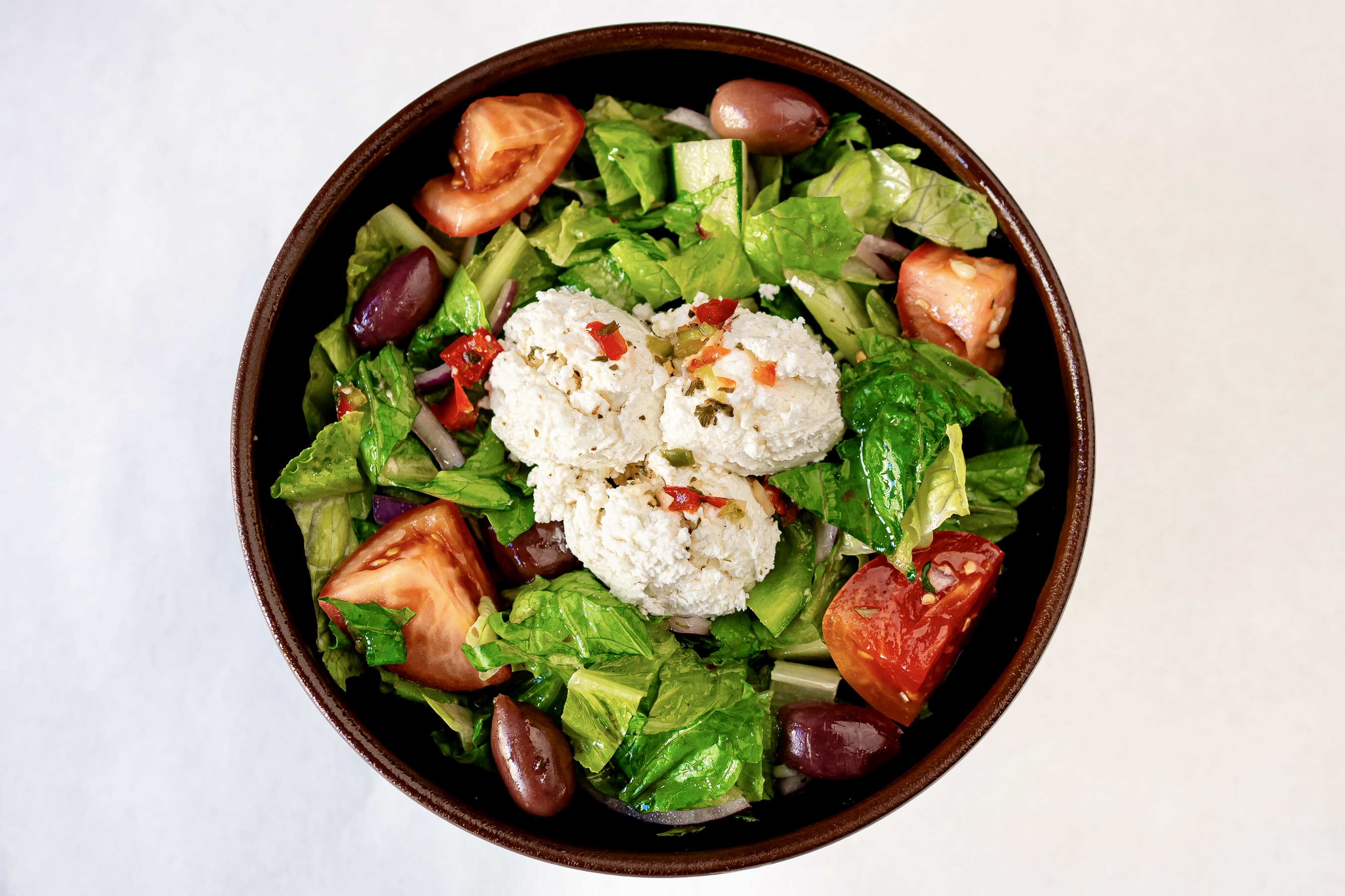 Greek Salad at Hamido Seafood, Astoria