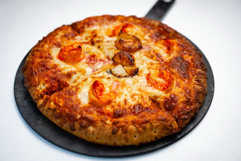 Hamido Seafood Pizza at Hamido Seafood, Astoria